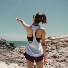 Быстросохнущий жилет для фитнеса, спортивная блузка, тонкая большая футболка с низким вырезом, жилет без рукавов для бега, Женская Спортивная одежда для женщин, летняя спортивная одежда