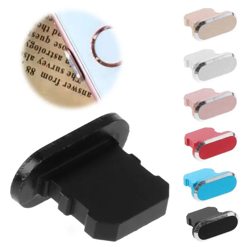 

Dust Plug Stopper USB Charging Port Dustproof Cover Protector Metal for Apple iPhone 8 X XR Xmax Smart Phone Accessories