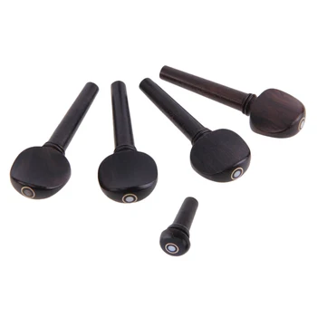 

Quality Ebony Wood Violin Tuning Pegs for 4/4 Full Size Violin Fiddle Parts