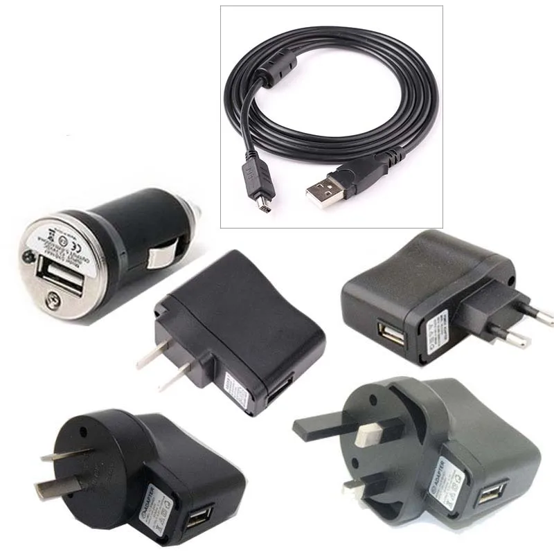 USB адаптер переменного/постоянного тока для камеры настенный дорожный зарядный