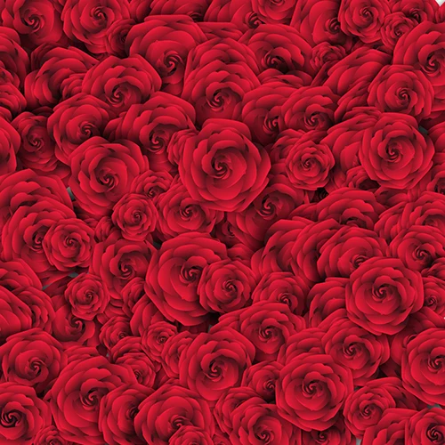 Hot 3D Real Red Roses backdrops Vinyl cloth Computer printed wall