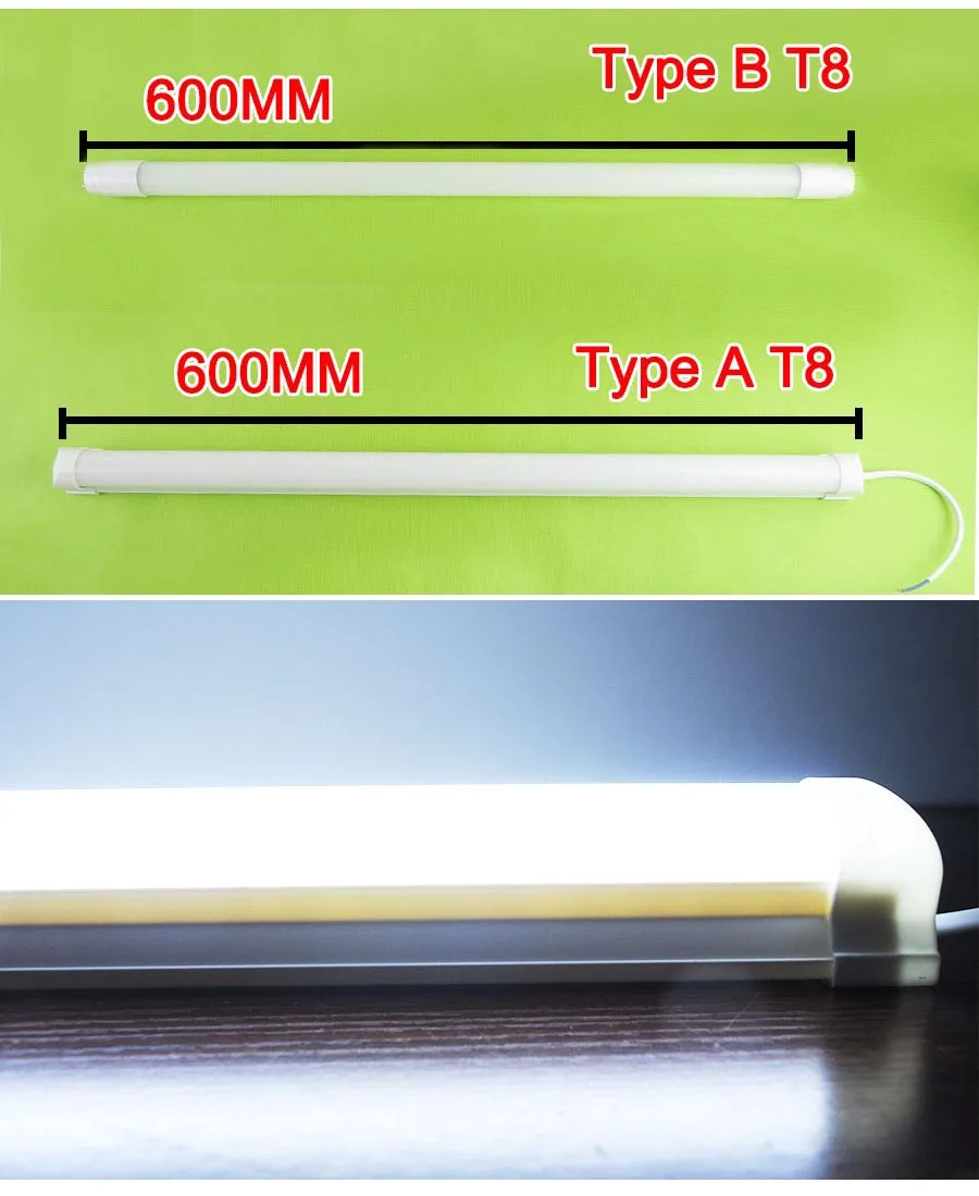 Нано светодиодный трубки T8 10w 600mm 2ft 220 v-240 v молочное покрытие Теплый Холодный белый SMD2835 светодиодные флуоресцентные огни T8 трубки лампы неоновый ПВХ 60 см