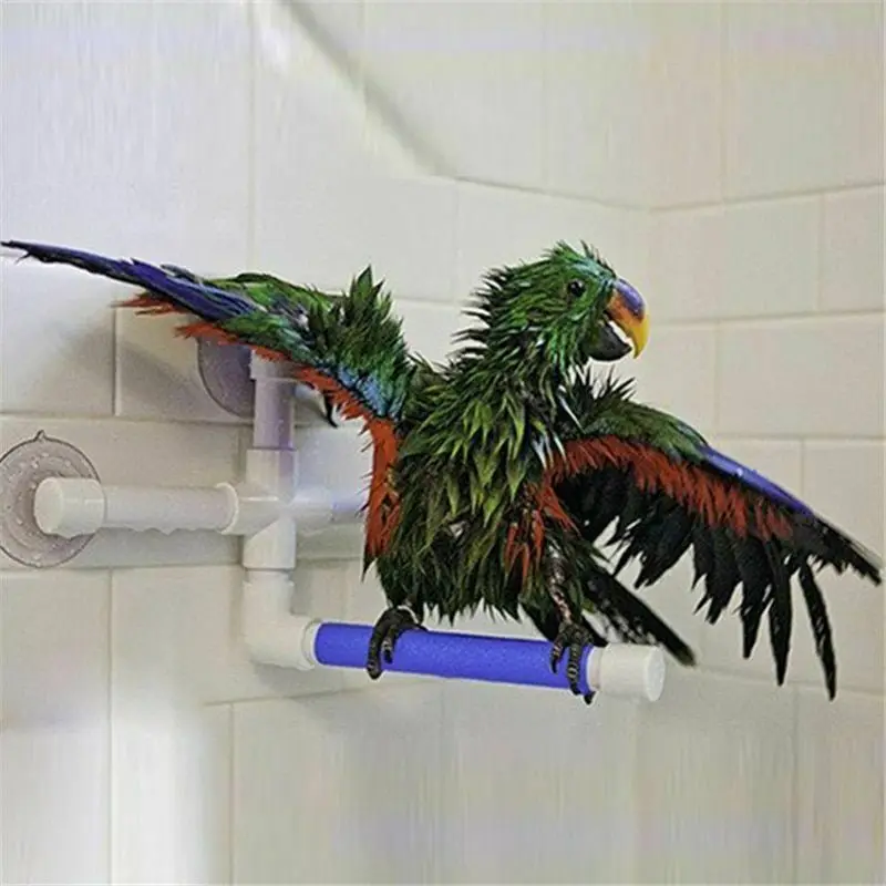 

Parrot Rack Large Bird Bathing Shower Standing Plastic Toys Pet Cage Accessories