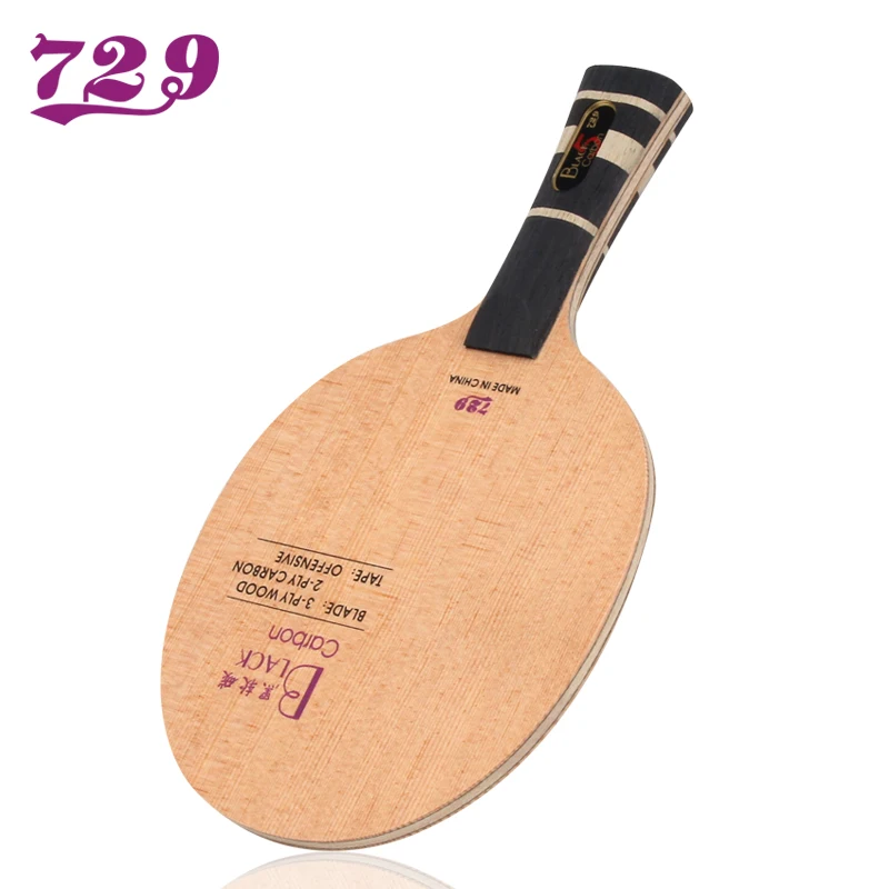 Новинка 729, черная, синяя, желтая углеродистая ракетка для настольного тенниса, ракетка для пинг-понга, летучая мышь