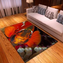 3d рыбий ковёр для гостиной музыкальные заметки детская комната коврик мягкий фланелевый большой домашний Декор Ковер