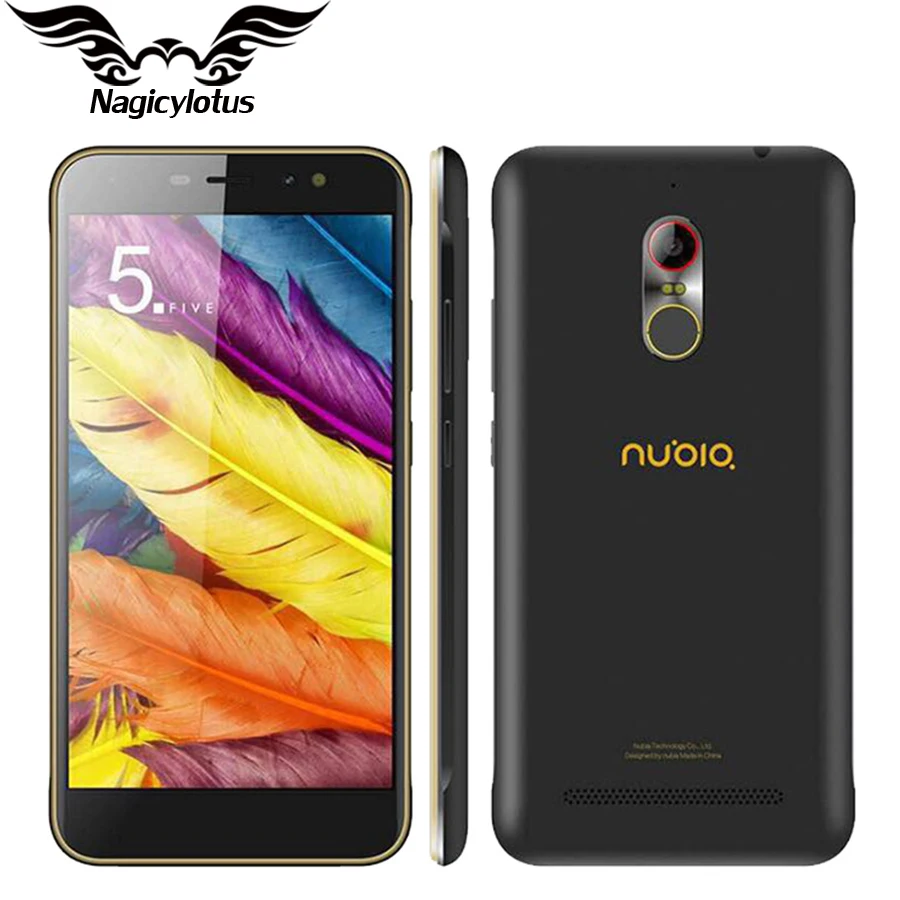 In stock Nubia N1 Lite NX597J 5.5 inch 4G LTE Mobile Phone MT6737 Quad Core 2G RAM 16GB ROM 13MP 3000mAh Android 6.0 Fingerprint