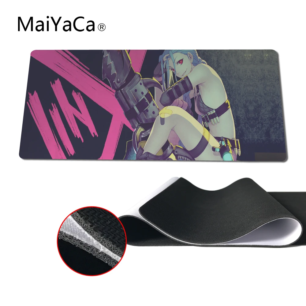 

MaiYaCa Mouse pad The Loose Cannon Jinx ,300X900cm League of Legends mouse pad, Speed version locking edge,free shipping