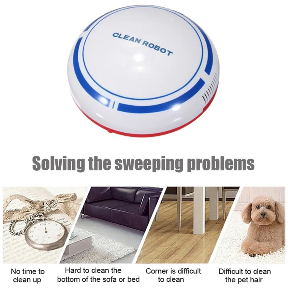 USB Rechargeable Vacuum Smart Sweeping Robot Slim Sweep Suction Mini Automatic Sweeping MachineBroom Household SweeperRobots