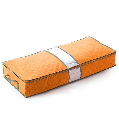 Экономия пространства на молнии Одежда Одеяло Одежда Подушка под кровать сумка для хранения Ткань Ручка органайзер для ковров одеяло