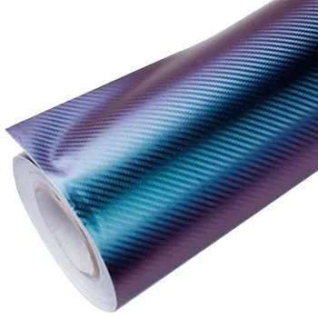 

Car sticker Chameleon 3D Carbon Fiber Vinyl Wrap Film sticker covering film foil sticker Chameleon Wrap Film With Air Bubble