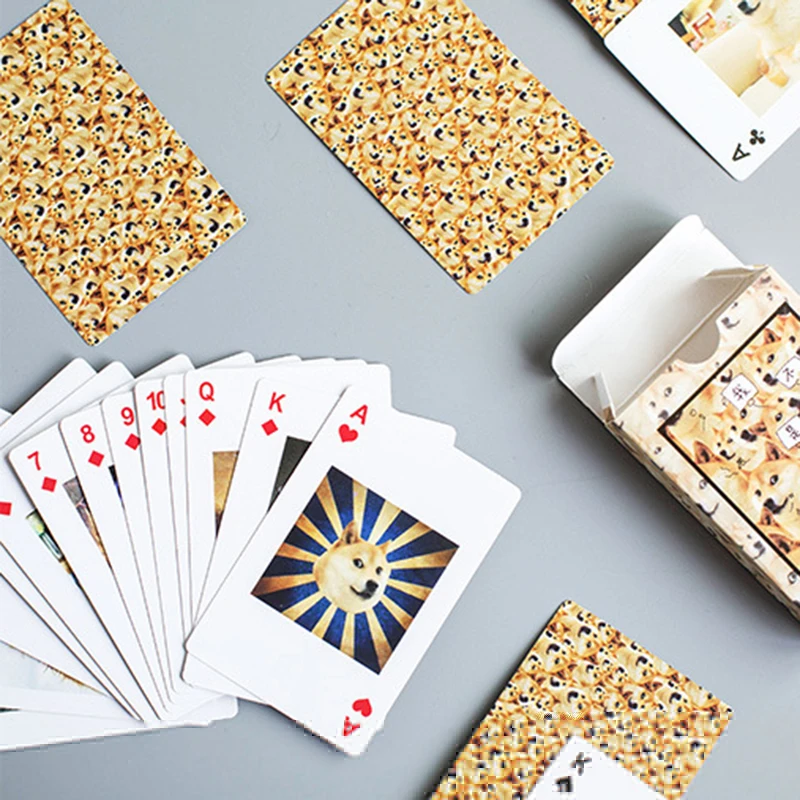 

Poker Game Dog Emoji Playing Cards Fun Poker Card Poker Party Family Gaming Set