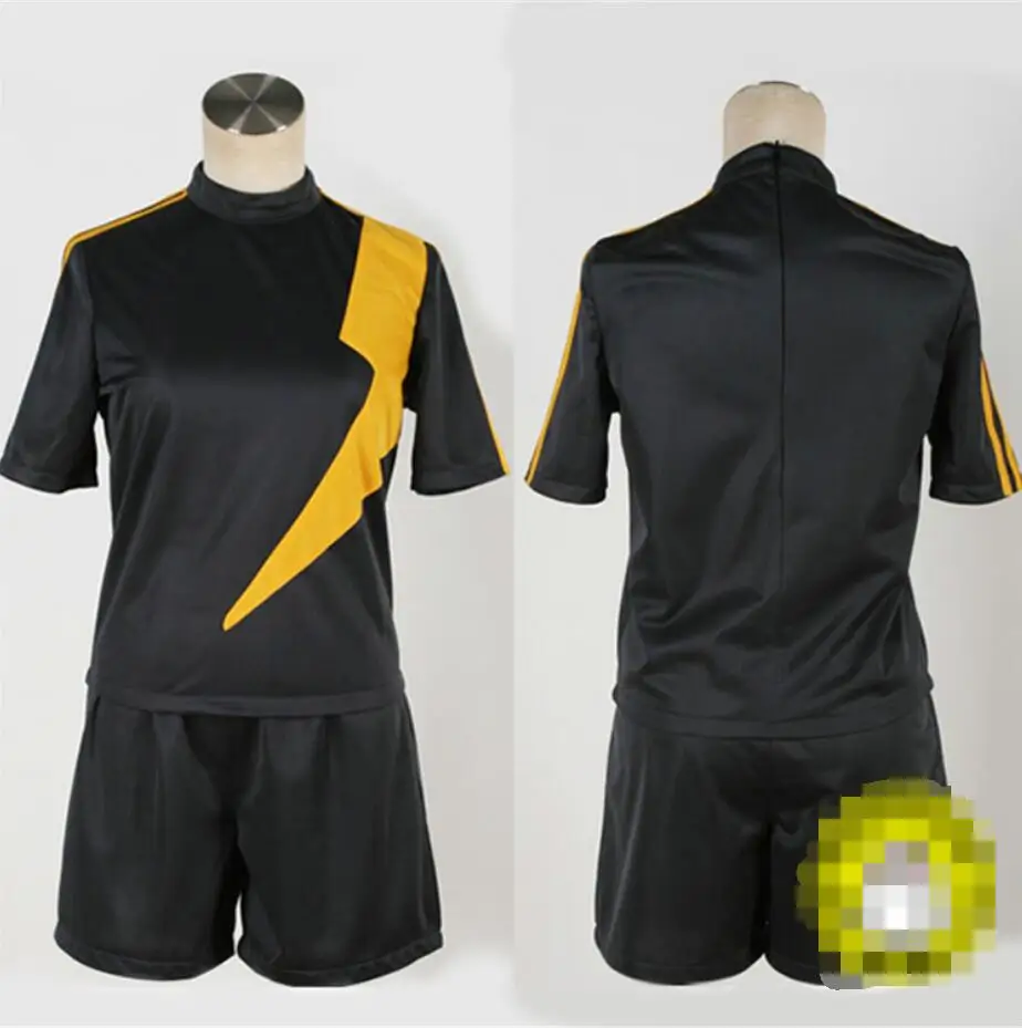 

Can be tailored Anime Inazuma Eleven cosplay black Knight uniforms Halloween party Daily sportswear costume