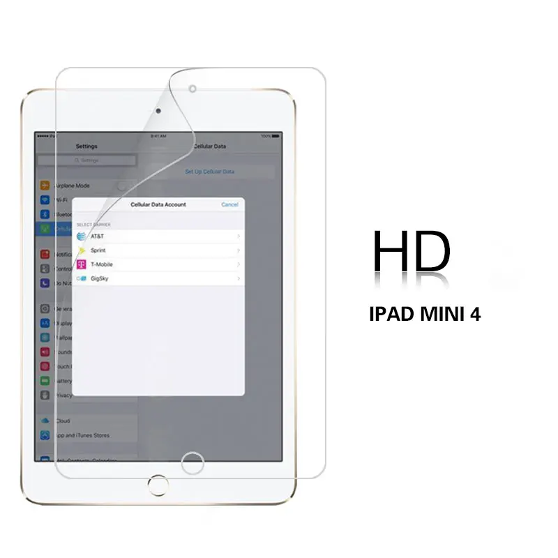 Глянцевая Прозрачная HD пленка для APPLE Iphone Ipad Mini 3 4 A1538 A1550 A1599 A1600 7,9 Матовая Антибликовая Защитная пленка для экрана - Цвет: 3PCS HD Mini  4