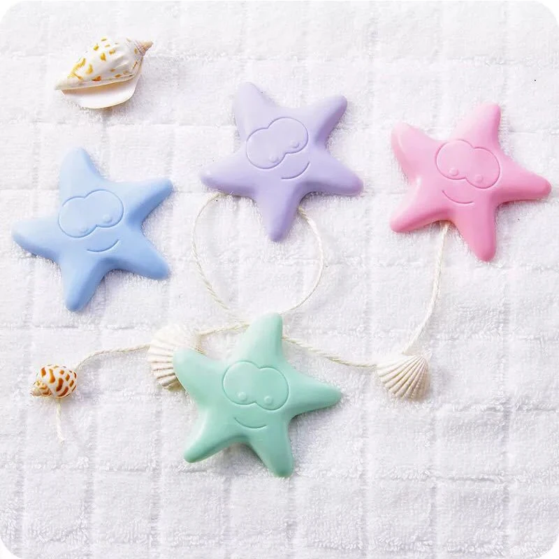 2Pcs/Lot Cute Starfish Shape Sticky Door Stopper Shockproof Crash Pad Anti-crash Safe Wall Protector Home Decoration