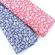 Чистая саржа Ctton печатная ткань в цветочек для одежды ручной швейный домашний текстиль DIY Одежда Furinture Decorartion изготовление метром