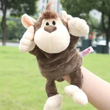 Очень милая 1 шт. 30 см повезло обезьяна марионетки плюшевые игра кукла мягкая игрушка одежда для малышей Детские спальные подарок