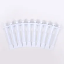 10 pçs cabeça dupla nariz cera varas 30 segundo corpo nasal removedor de cabelo aplicador varas de limpeza plástico para o verão tslm1