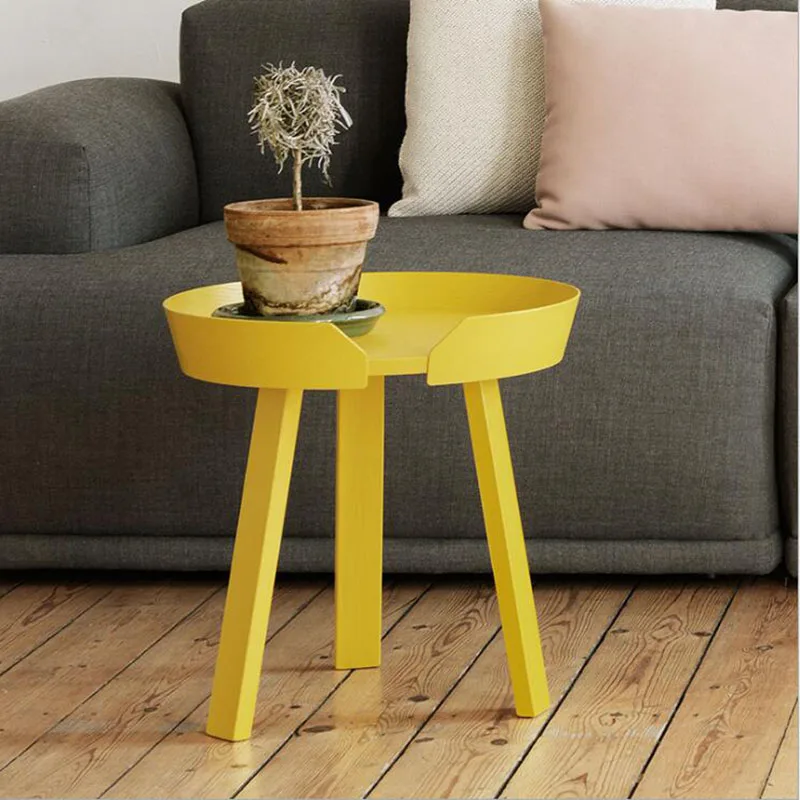 NEW Northern Europe small coffee table size combination of simple solid coffee small round table sofa edge several small Huxing NEW Northern Europe small coffee table size combination of simple solid coffee small round table sofa edge several small Huxing