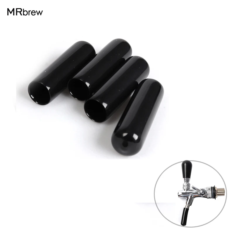 

4x Draft Beer Tap Smoother Faucet Cap Spout Black Pourer Cover Spouts