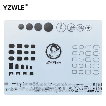 

1 Sheet Silicone Stamping Mat 40.5cm*30.5cm Foldable Washable Pad Nail Art Tool For Manicure
