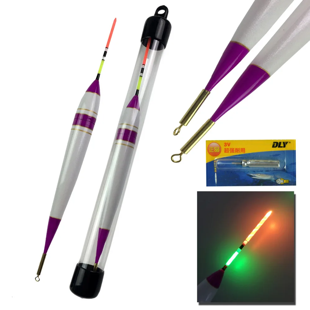 

1Pcs 4g-11g #1~#3 LED Fishing Float Balsa Wood Lighting Electronic Fishing Float Saltwater Luminous Glow Fishing Buoy pesca