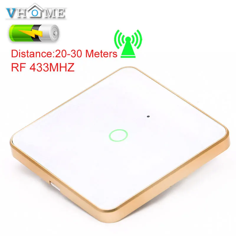 VHOME Универсальный RF433Mhz 86 настенная панель беспроводной пульт дистанционного