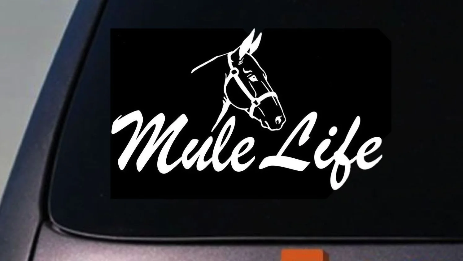 Mule life sticker farm donkey horse mule pull draft mule decal country fence fun