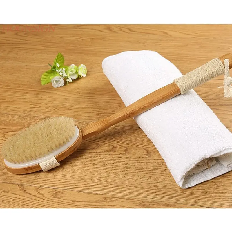 Bath Artifact Bathing Brush Long Handle Shower Tool Adult Massager Back Massage Soft Hard Body Cleansing Stress Relax Hot Sale