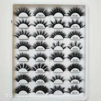 

25 boxes mink eyelashes natural long 3d mink lashes hand made false eyelashes 3d lashes eyelash for makeup maquiagem