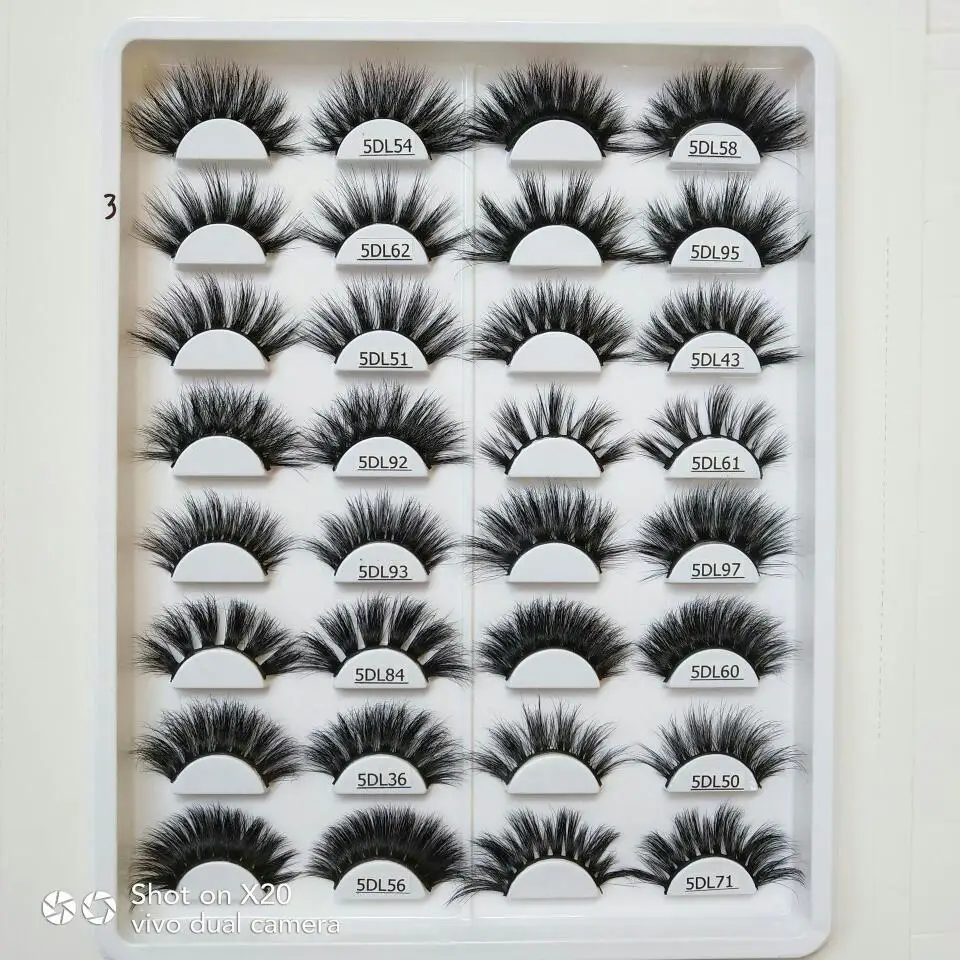 

25box mink eyelashes natural long 3d mink lashes hand made false eyelashes 3d lashes eyelash for makeup maquiagem