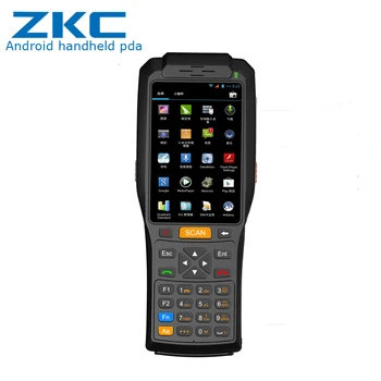 

Big Screen Rugged Android handheld PDA support bar code reading and thermal printing