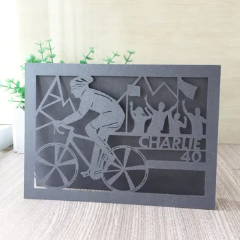 

20Pcs/Lot Best Sale Bike Race Invitation Card Father Day Gift Holiday Party
