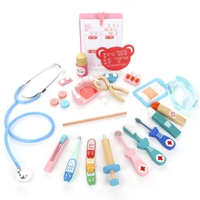 20 шт./лот, деревянная головоломка для раннего образования, игровой дом, медицинская игрушка, набор, забавная игра, косплей доктора, игра, стоматолог, ролевые игры для детей