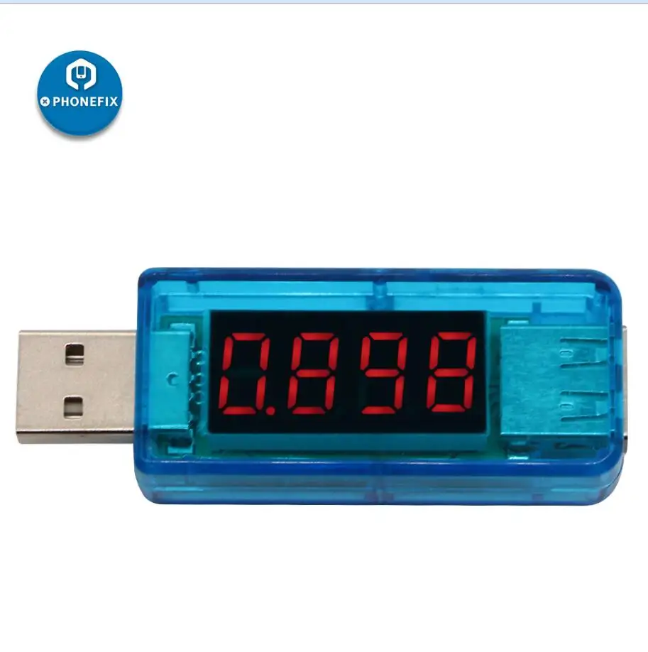 Измерительный прибор USB цифровой мультиметр USB многофункциональный Электрический тестер емкость Напряжение Ток измеритель мощности Детектор фаз зажигания - Цвет: Красный