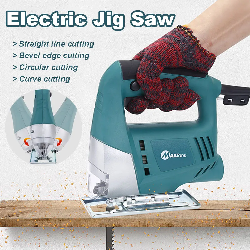 

Multifunctional Woodworking Electric Jig Saw Hand-held Chainsaw Household Mini Small Electric Pull Flower Saw Power Tools