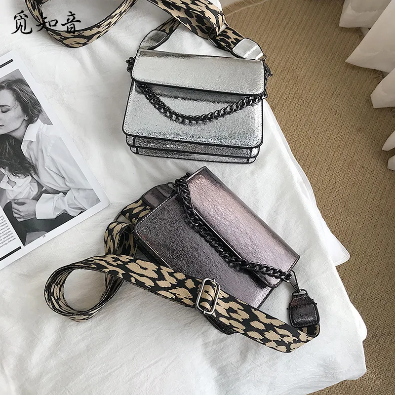 

Factory Outlet2019 New Messenger Bags Leopard Shoulder Strap Pattern High Quality Pu Leather Handbag Lady Shoulder Bag Crossbody