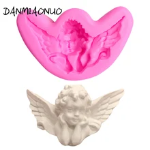 Прекрасный Ангел для девочек, инструменты для выпечки, силиконовая форма для торта, десерта, силиконовая форма для торта, силиконовая форма для мыла, форма для украшения торта A1111