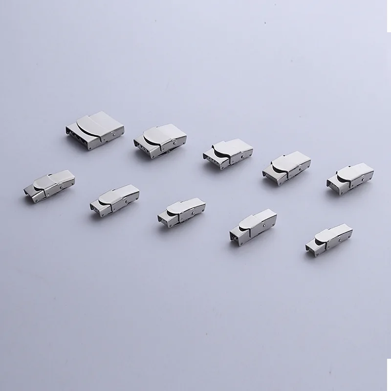 

YAGE 1pcs High Quality Silver Stainless Steel Flat End Fastener Clasps Jewelry Connectors for Leather Cord Jewelry Making