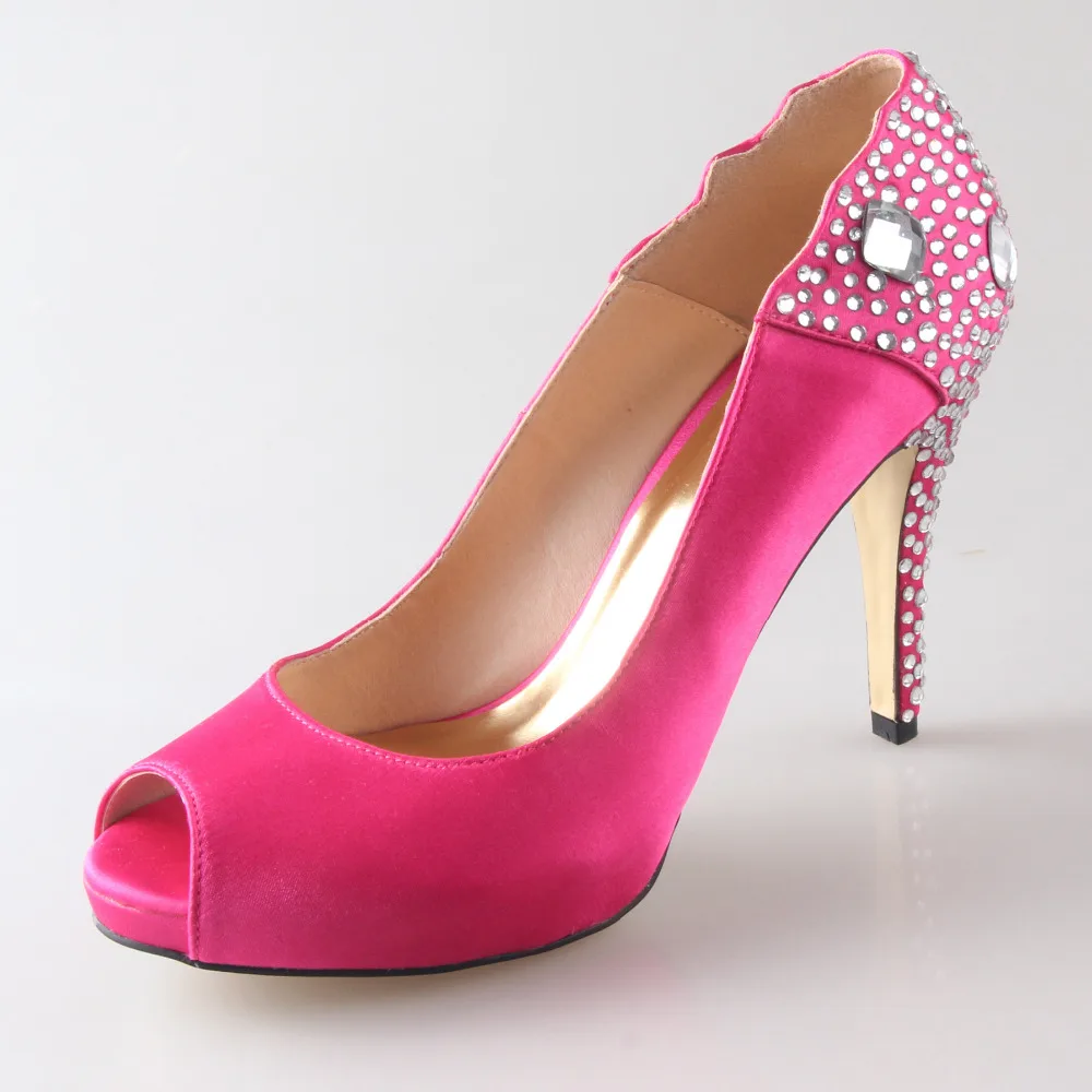 open toe rhinestone shoes