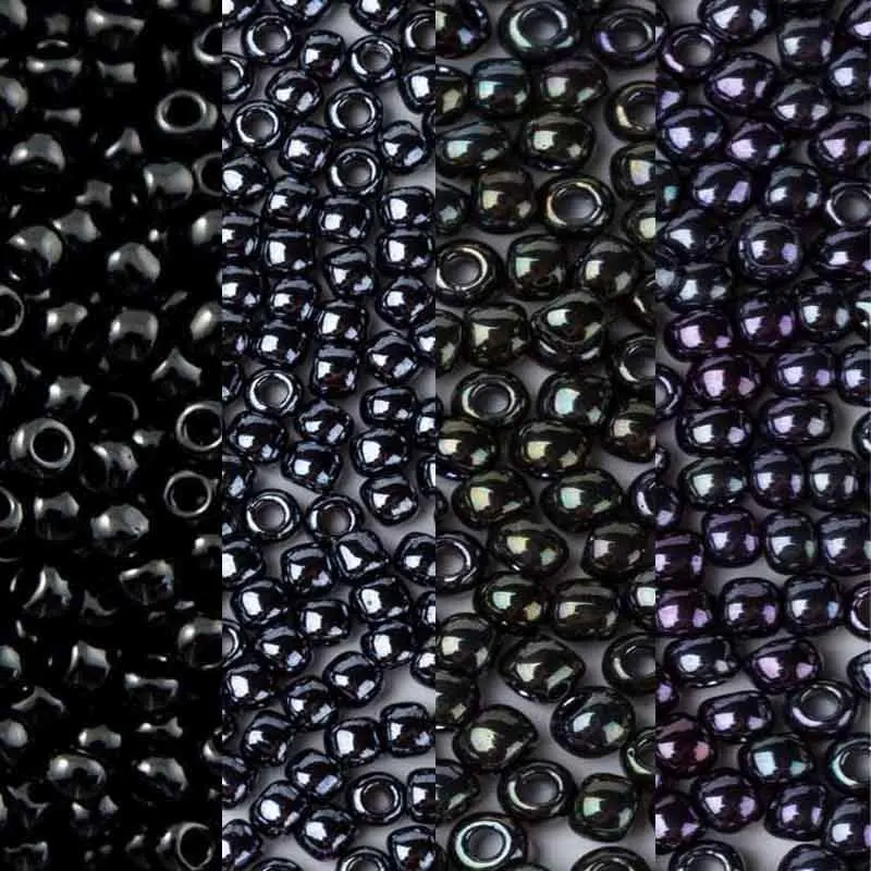 Opaque Black Japan Beads 110 for Bohemechic Hand Craft 5gramslot About 500pieces Bead