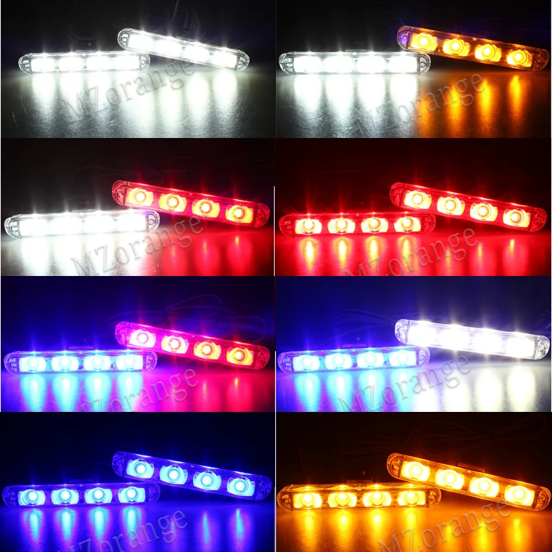 2x4 led Strobe Warning Police light automobiles 12V Car Truck Flashing Firemen Ambulance Emergency Flasher DRL Day Running light 2x4 led Strobe Warning Police light automobiles 12V Car Truck Flashing Firemen Ambulance Emergency Flasher DRL Day Running light