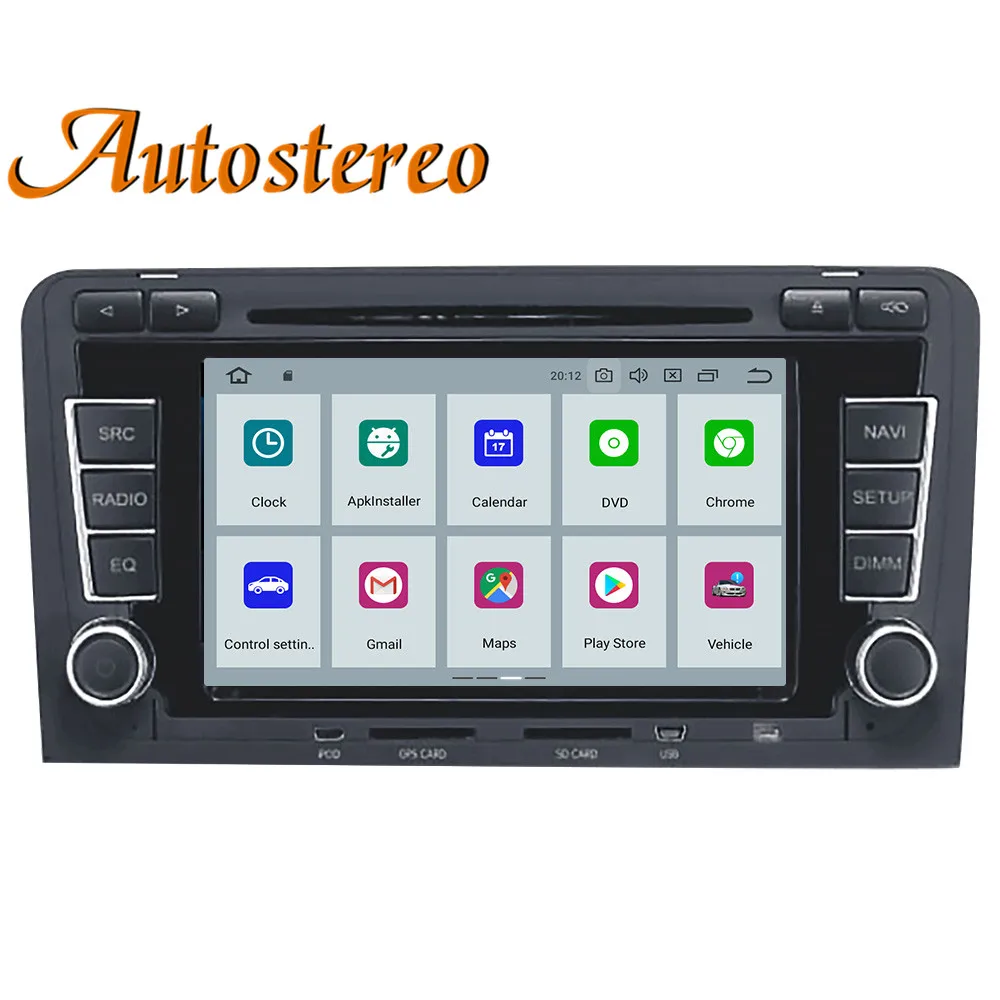 Flash Deal Android 9 Car DVD CD player GPS Navigation Auto Stereo For Audi A3 S3 2003-2012 car Multimedia radio tape recorder head unit 1