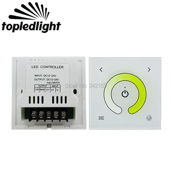 

2 Channel Color Temperature Touch Panel Led Controller Dimmer DC12-24V Common Anode For Led Strip Light Accessories
