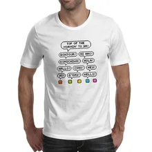 Pixel Man Say Hello T Shirt Pop Punk Skate Video Game T-shirt Style Cool Design Unisex Tee say hello