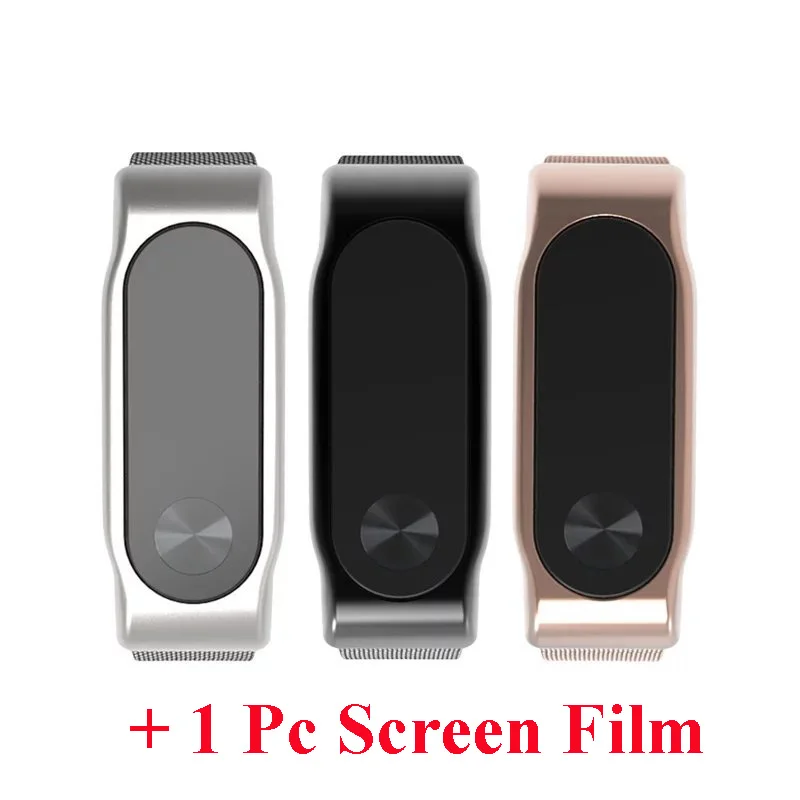 Металлический ремешок Mi Band 2 для Xiaomi Безвинтовой браслет из нержавеющей стали