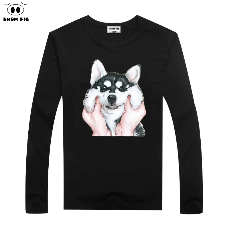 

DMDM PIG Baby Clothes Kids 100% Cotton Long Sleeve T-Shirts For Boys Girls Tops Tee Autumn 2019 Teens TShirts Teenager T Shirts