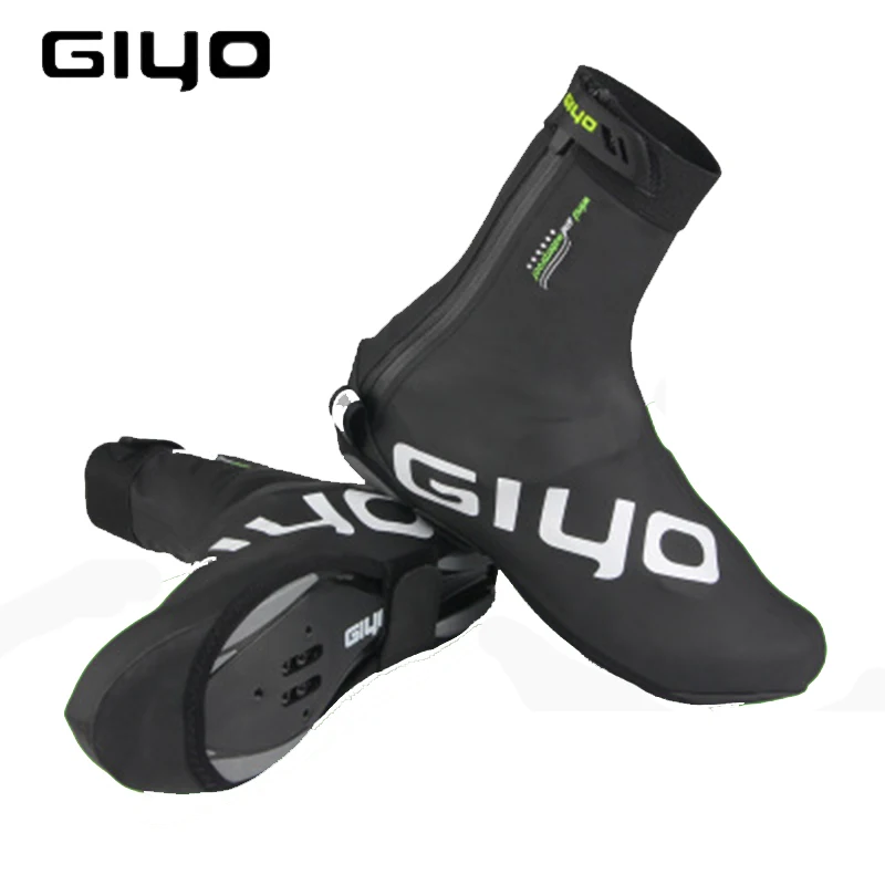 

GIYO Waterproof Windproof Fleece Warm Cycling Shoe Covers Reflective Bicycle Overshoes Winter Road Bike Shoe Cover Protector