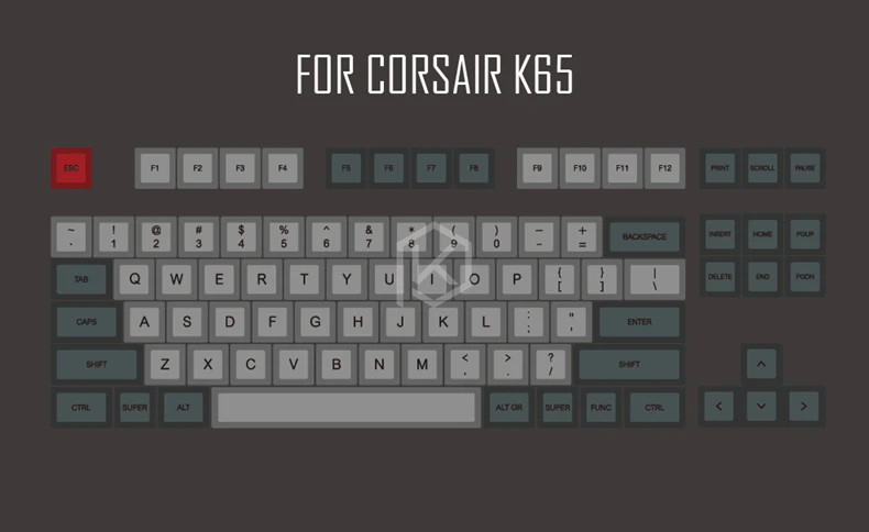 Dsa dolch colorway dsa профиль краситель Sub Keycap набор PBT пластик для клавиатуры gh60 xd60 xd84 cospad tada68 rs96 zz96 87 104 660 - Цвет: Dye Sub ForCosairK65