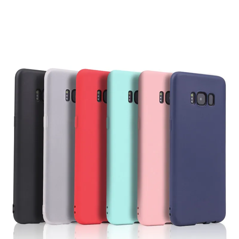Конфеты цветные soft shell для samsung Galaxy S7 край S8plus случае плотная силиконовая крышка