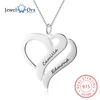 Best Seller Name Necklace Engrave Heart-Shape Personalized Pendants Gift Jewelora-Ne102378 Silver 32853965530